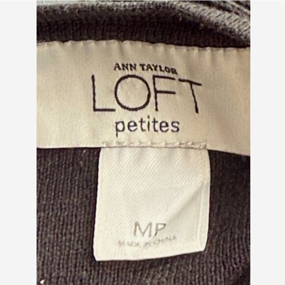 Ann Taylor LOFT Black Button-Up Cardigan Sweater Medium Petite MP - Picture 5 of 5